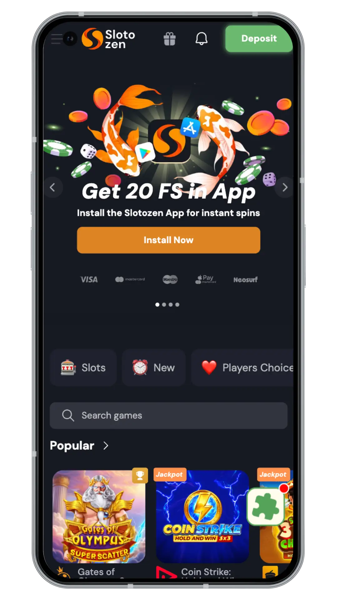 slotozen app download